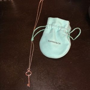 Tiffany & Co. silver key necklace